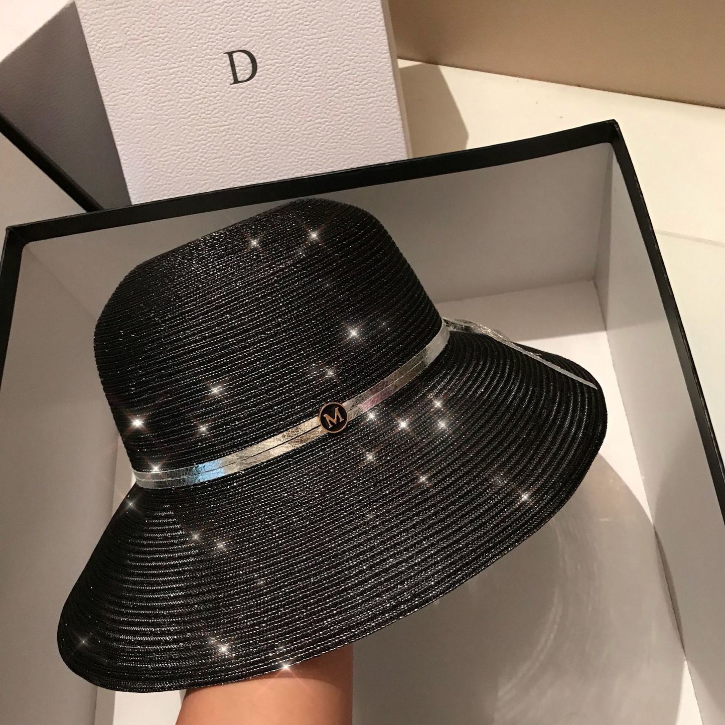 2020 New Women Beach Hat Wide Brim Straw Hat Anti UV UPF50 Floppy Sun Hat Cap Foldable Summer Hat Kentucky Derby Breathe Freely - Executive-Skincare