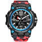 SMAEL Watches For Men 50M Waterproof Clock Alarm reloj hombre 1545D Dual Display Wristwatch Quartz Military Watch Sport New Mens - Executive-Skincare