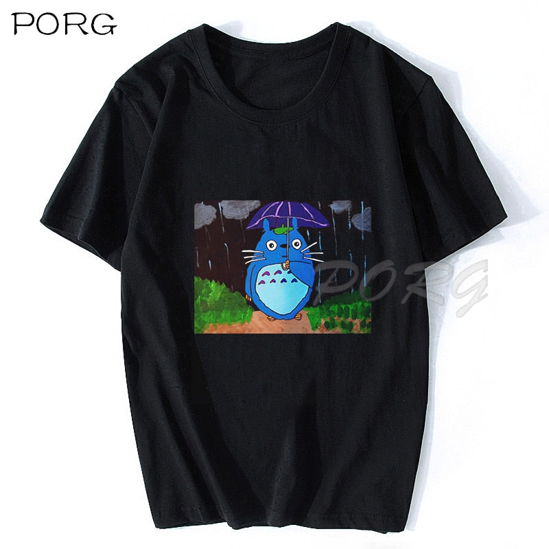 NEIGHBOR&#39;S RAMEN Totoro Kawaii Japanese Anime Shirt Men Anime Spirit Away T Shirt Men/Women Cartoon Summer T-Shirt Droshipping - Executive-Skincare