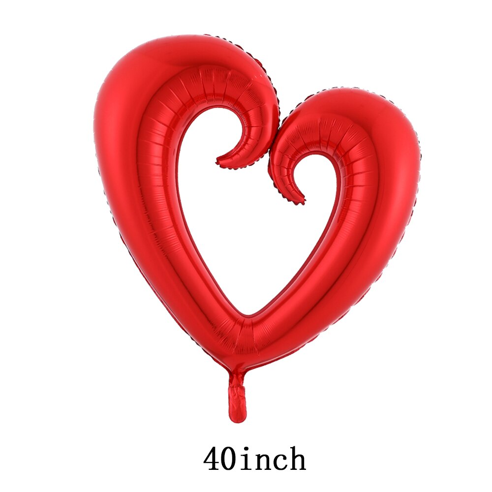 Large Red Lips Double Bear Hug Heart Balloons Foil I Love You Wedding Valentine&#39;s Day Marriage Event Party Balloon Decoration - Executive-Skincare