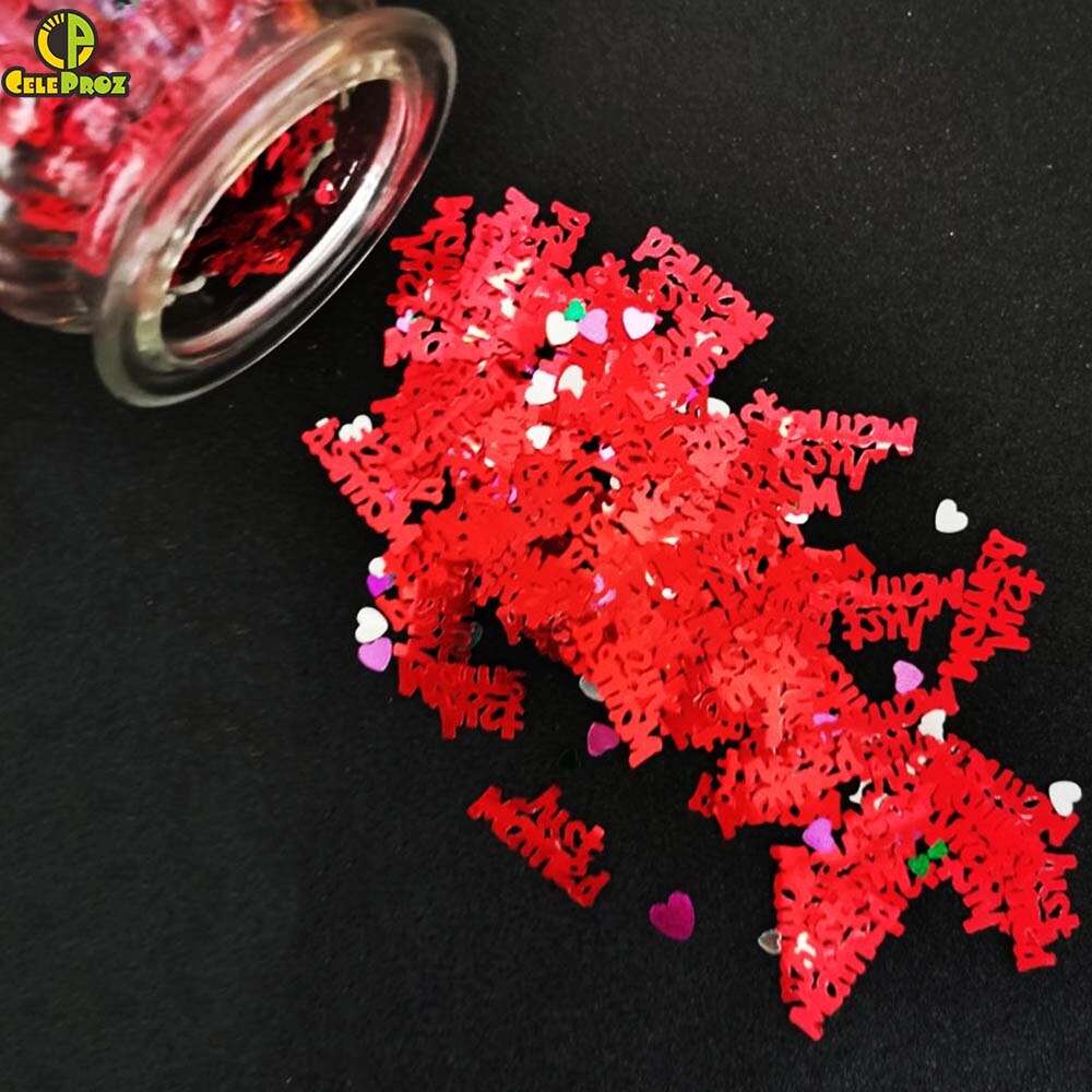 Acrylic Heart Confetti Scatter Crystal Beads Wedding Party Decor PVC Squins Engaement Anniversary Valentine Party Supplies - Executive-Skincare