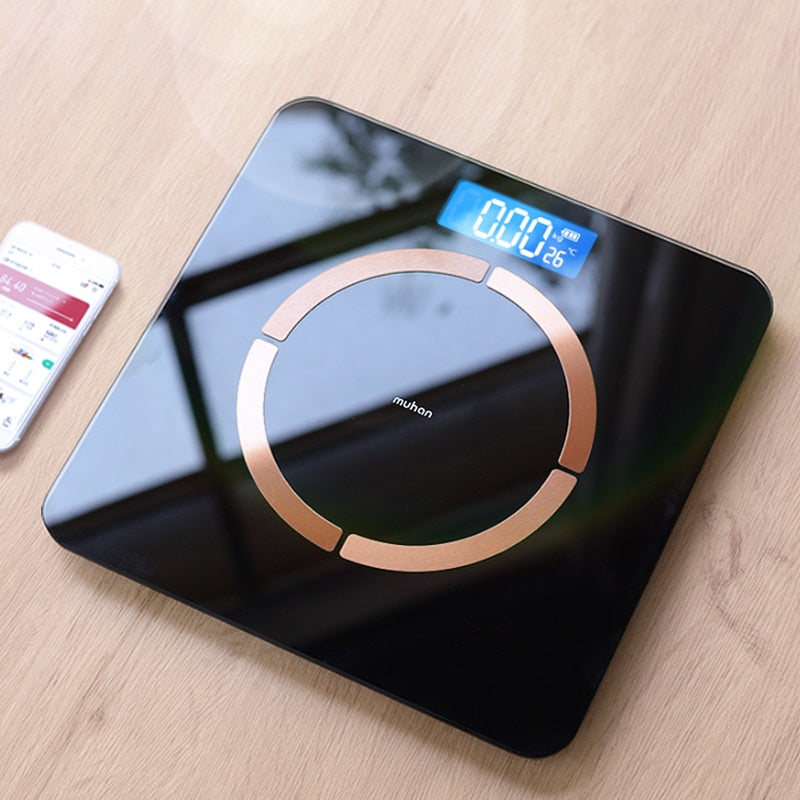 Smart Bathroom Scales Wireless Digital Weight Scale Body Fat BMI  Bluetooth Smartphone - Executive Quality Store