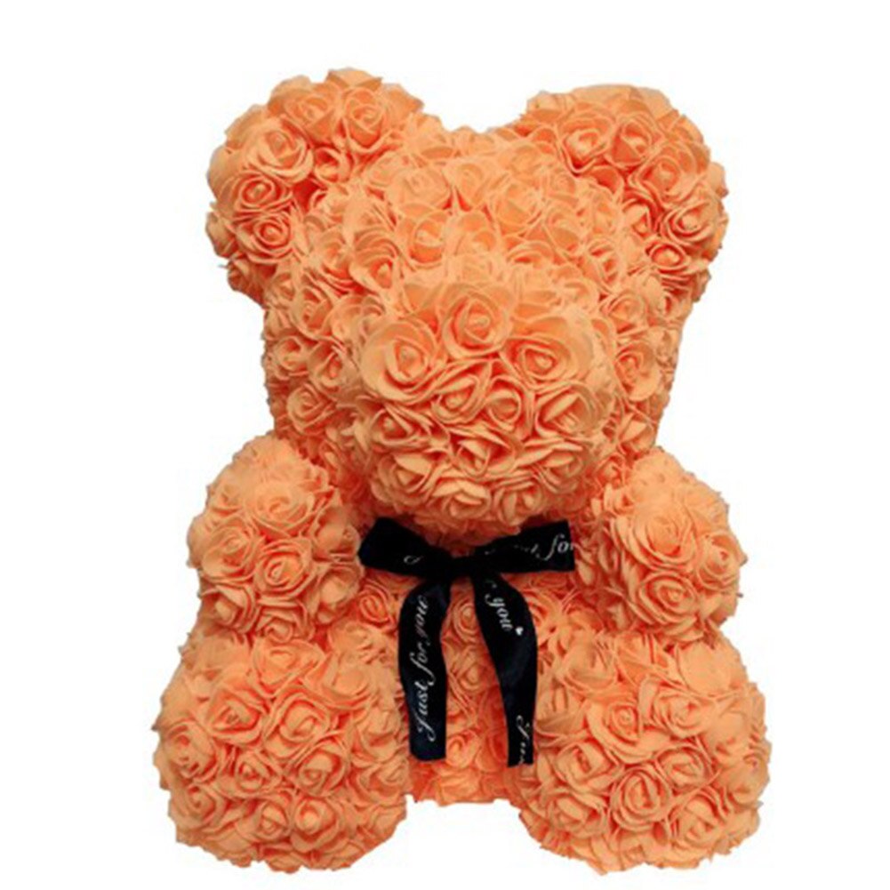 Rose Of Bear Foam Teddy Rose Bear Fluffy Bubble For Home Decor Birthday 2021 NEW 25cm/40cm Valentines Day Gift Rose Bear - Executive-Skincare