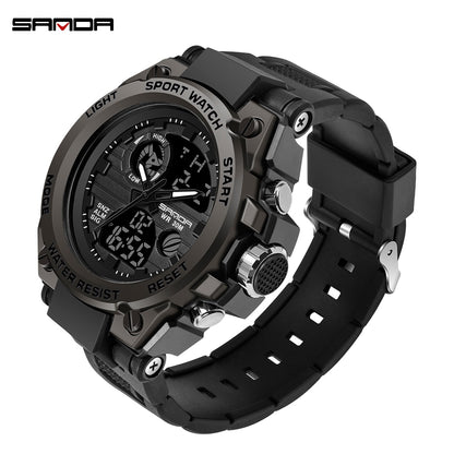 SANDA Sports Men&#39;s Watches Luxury Military Quartz Electronic Watches Shockproof Waterproof Digital Wristwatch Relogio Masculino - Executive-Skincare