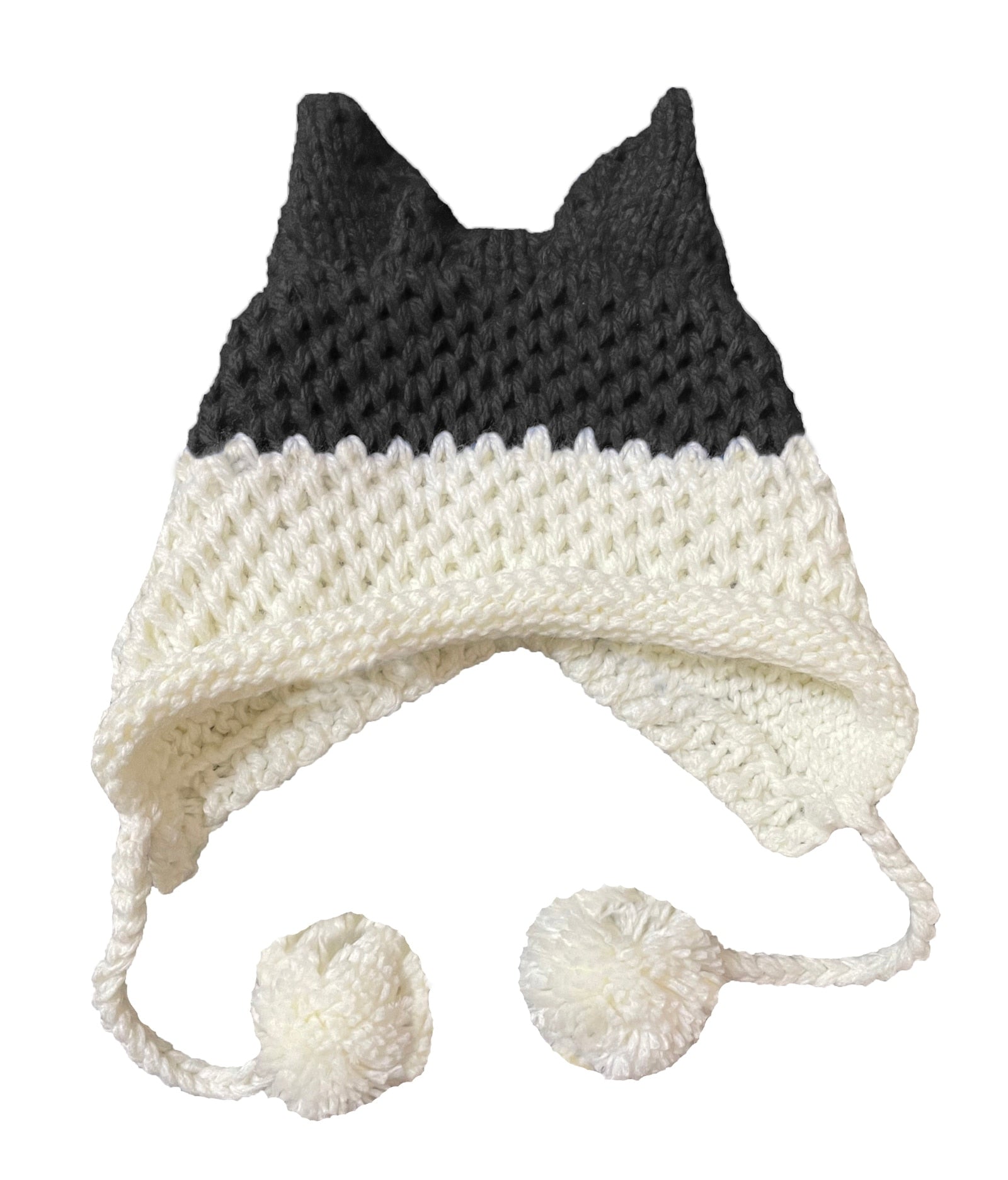 BomHCS Cute Fox Ears Beanie Winter Warm 100% Handmade Knit Hat - Executive-Skincare