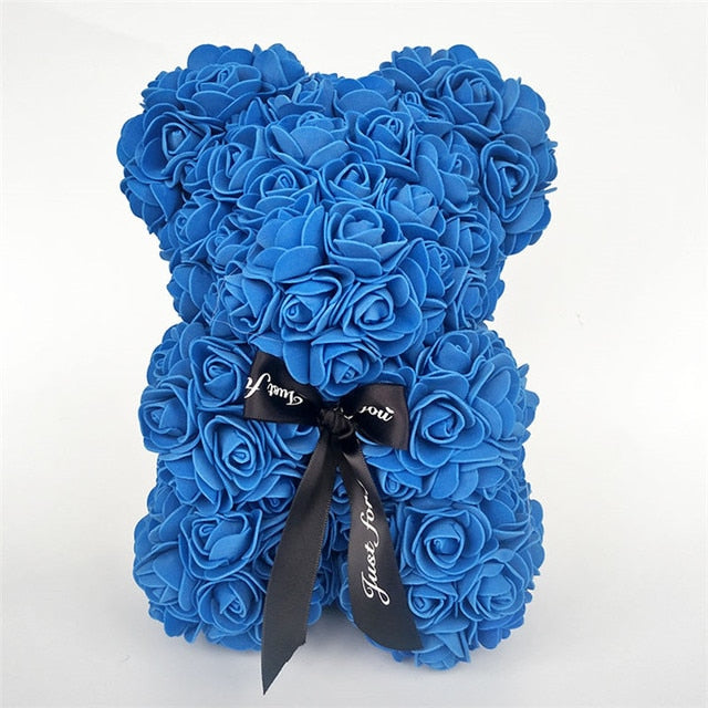 25 cm Teddy Rose Bear   Artificial PE Flower Bear Rose Valentine&#39;s Day For Girlfriend Women Wife Mother&#39;s Day Gifts - Executive-Skincare