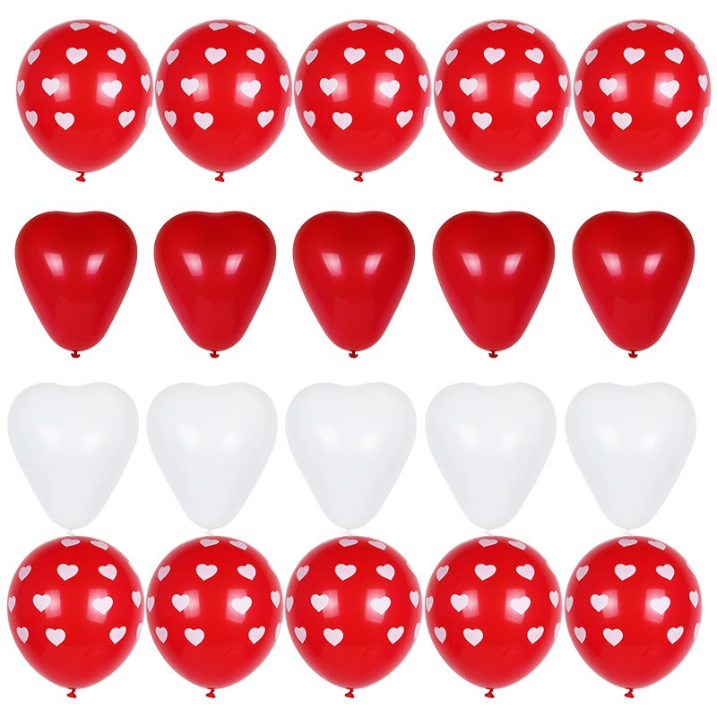 Red Love Valentine Balloons Heart Baloon for Engagement Wedding Decoration I Love You Background Photo Prop Valentines Day Decor - Executive-Skincare