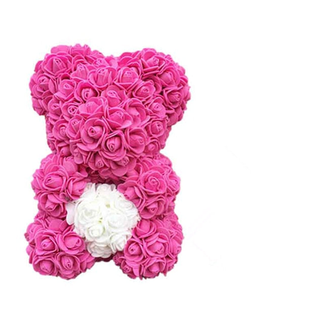 Valentines Day Gift 25Cm Red Rose Teddy Bear Soap Foam Artificial Flower Bea - Executive-Skincare