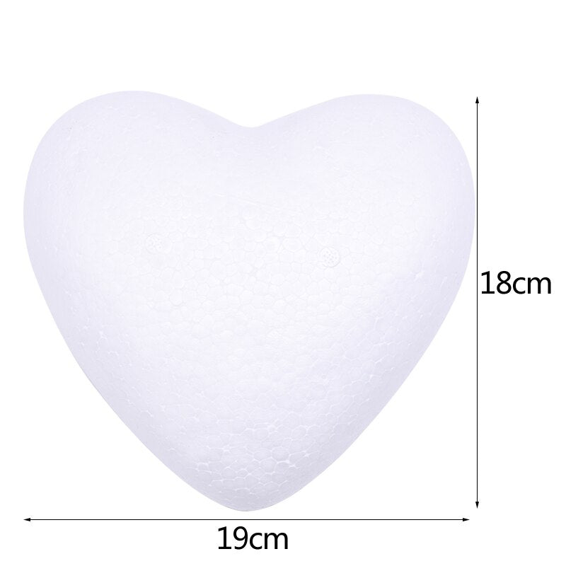 1Pc Polystyrene Styrofoam Foam Heart Rose Bear Crafts For Birthday Party DIY Decoration Wedding Valentines Day Gift - Executive-Skincare