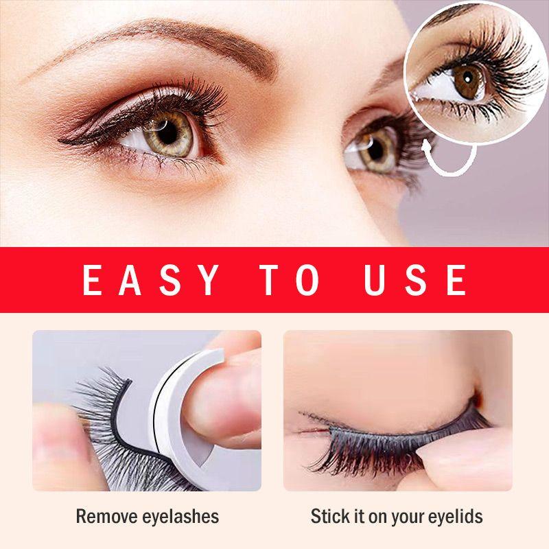 Reusable Self-Adhesive Eyelashes Natural Multiple reversible glue-free self-adhesive pairs of false eyelashes Dropshipping - Executive-Skincare