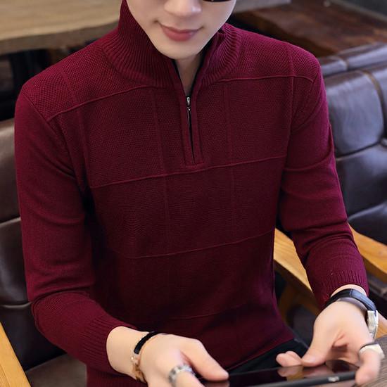 2020 Men&#39;s Sweaters Autumn Winter Warm Cashmere Wool Zipper Pullover Sweaters Man Casual Knitwear Plus Size M-XXXL - Executive-Skincare