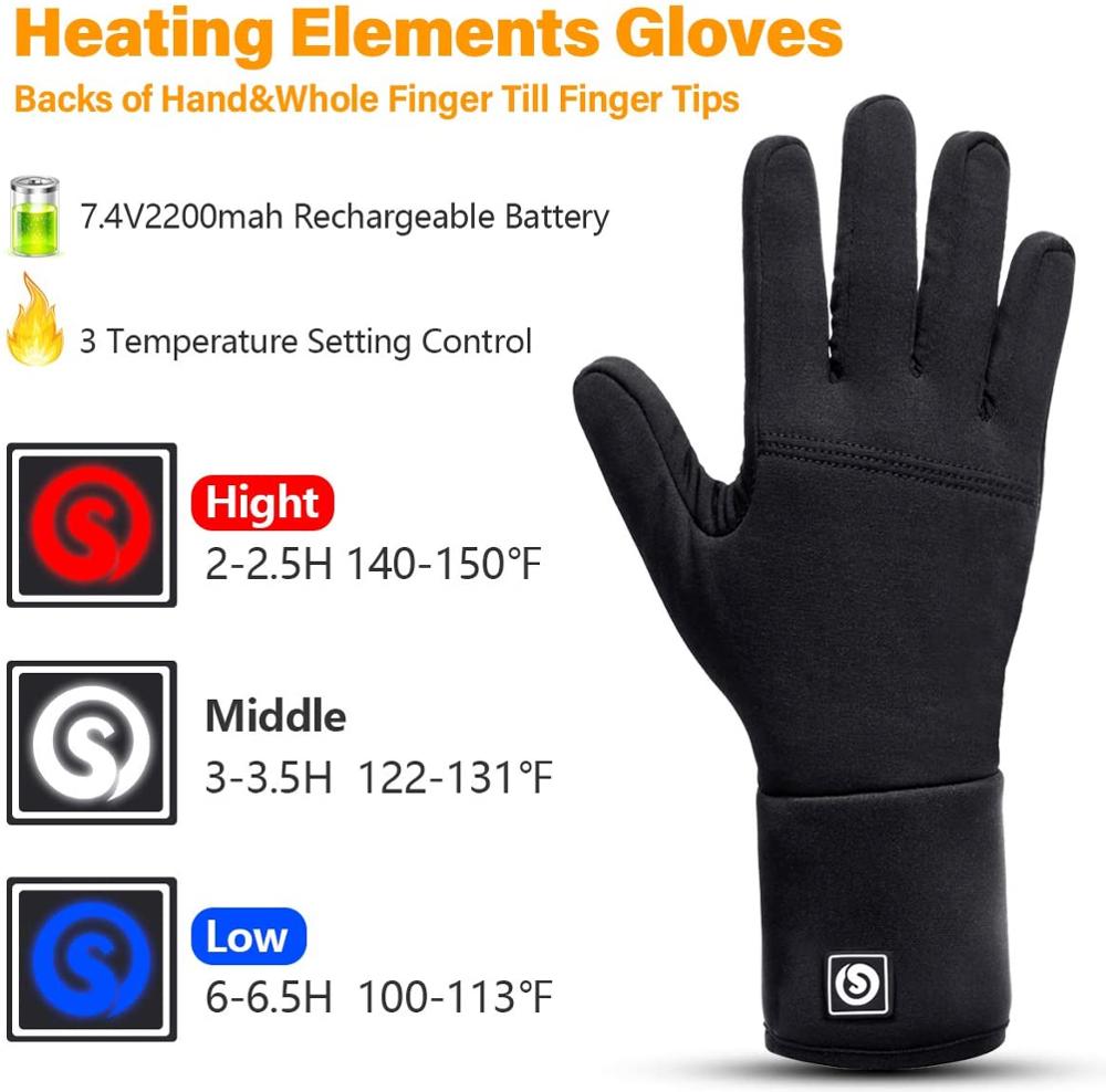 Savior Heat Liner Heated Gloves Winter Warm Skiing Gloves Outdoor Sports Motorcycling Riding Skiing Fishing Hunting - Executive-Skincare