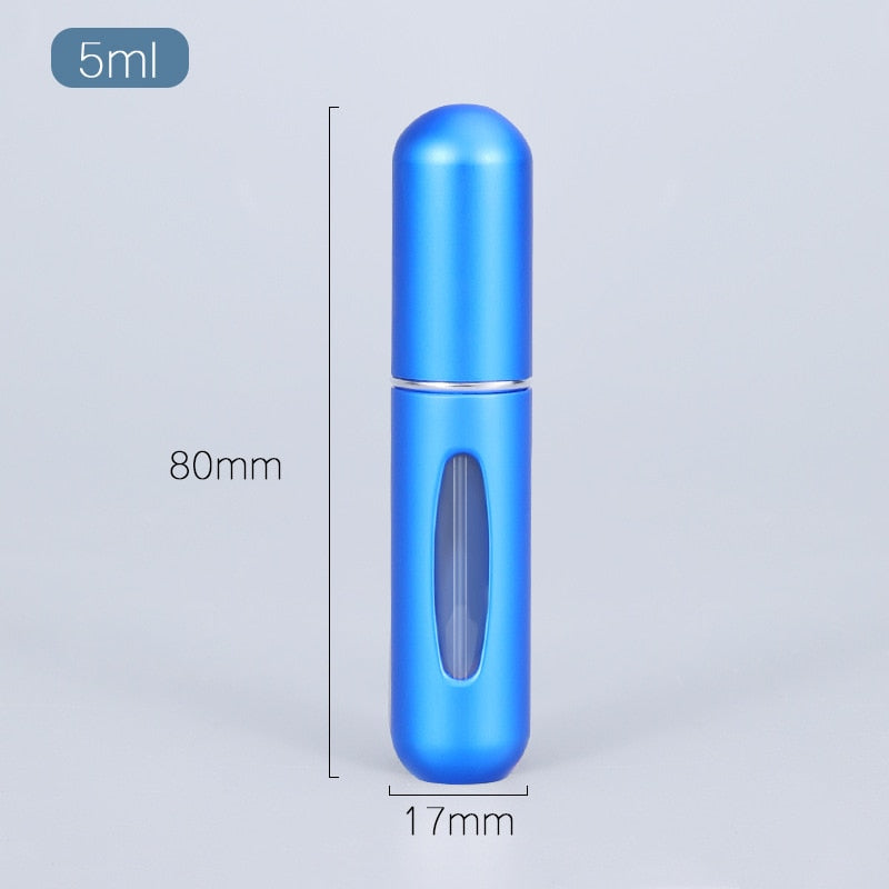 5ml Perfume Atomizer Portable Liquid Container For Cosmetics Mini Aluminum Spray Alcochol Empty Bottle  Refillable For Traveling - Executive-Skincare