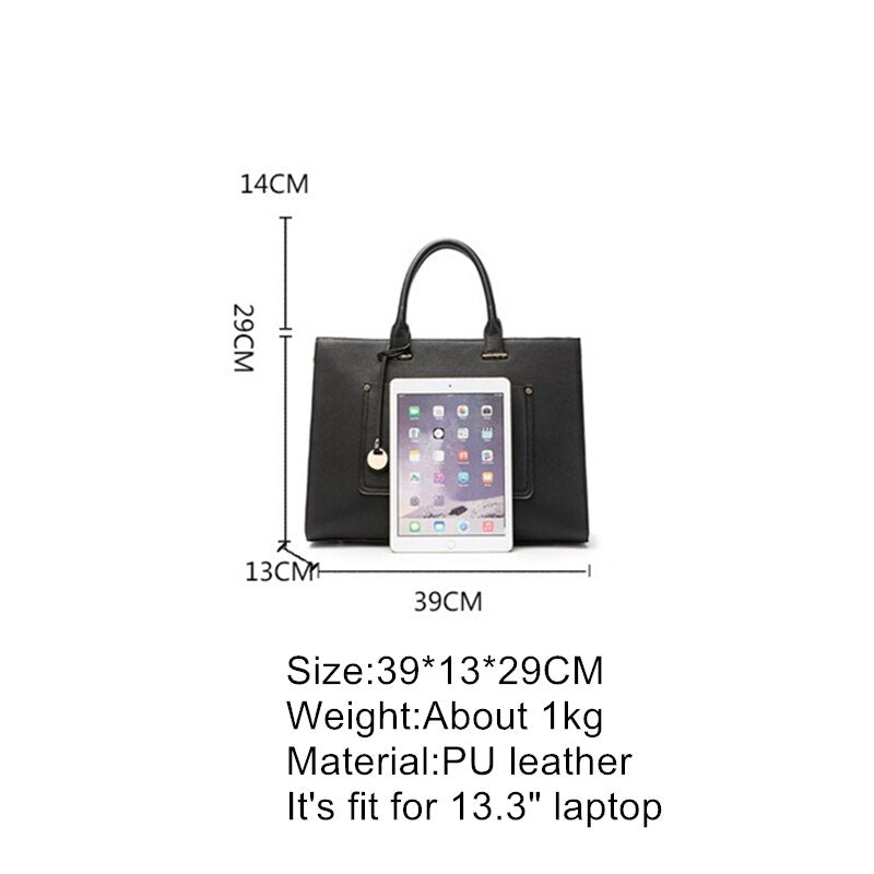 MOTAORA 2022 New Women Handbag Fashion Leather Shoulder Bag Ladies Large Capacity Messenger Bags Laptop Bag For 13&quot; Macbook Air - Executive-Skincare