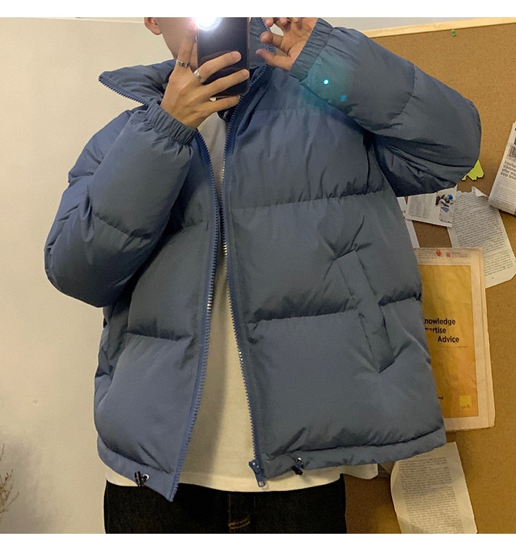 LAPPSTER Men Harajuku Colorful Bubble Coat Winter Jacket 2022 Mens Streetwear Hip Hop Parka Korean Black Clothes Puffer Jackets - Executive-Skincare