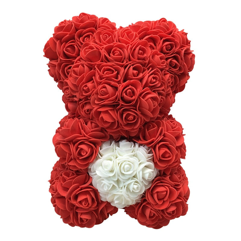 Red Rose Bear    25 cm Teddy  Artificial Bear Rose Valentine&#39;s Day For Girlfriend Women Wife Mother&#39;s Day Gifts - Executive-Skincare