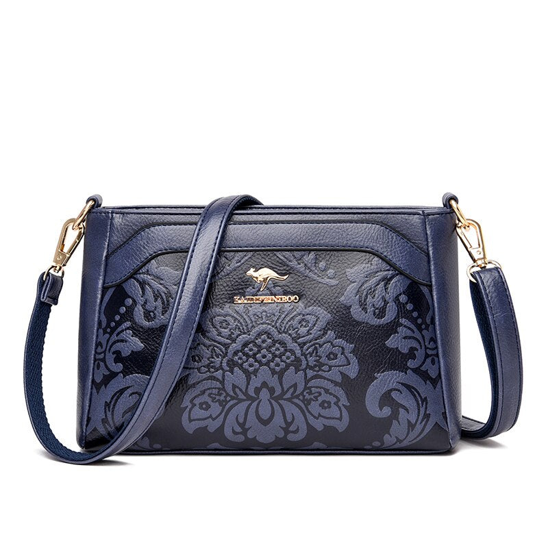 2021 New Flower Pattern Designer Ladies Shoulder Bag Letter Design Women&#39;s Bags High Quality PU Leather Women Messenger Bags Sac - Executive-Skincare