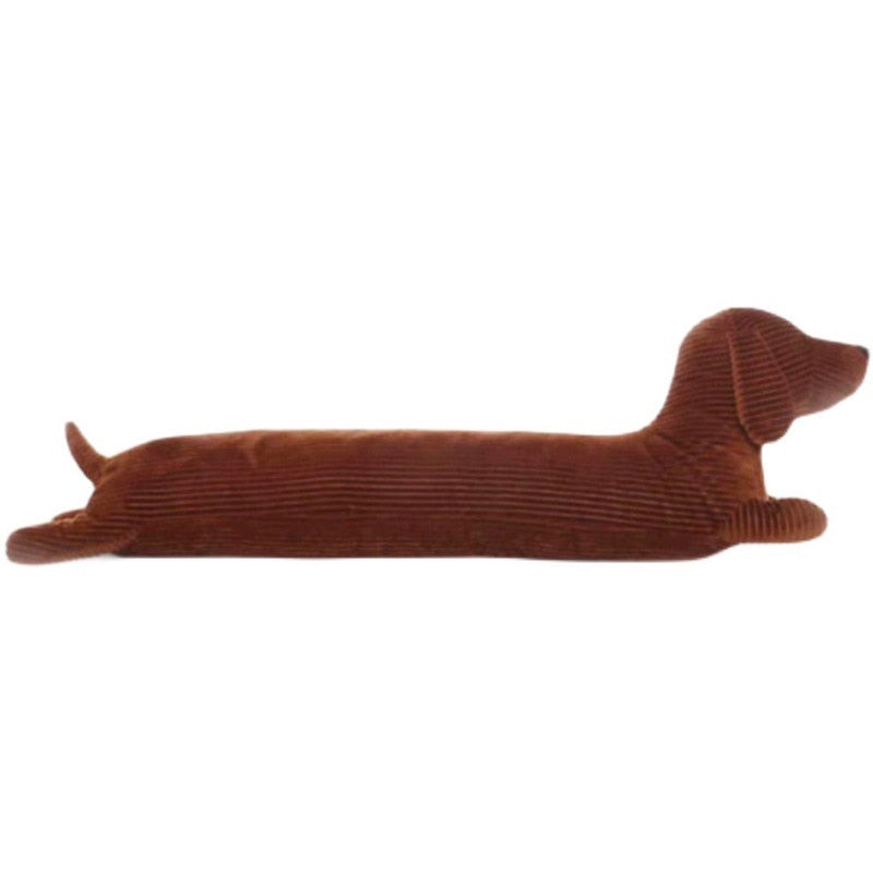 JOYLOVE 55~120cm Dachshund Dog Cushion Lovers Brown Cute British Short-legged Dachshund Dog Pillow Cushion Sofa Gift Plush doll - Executive-Skincare