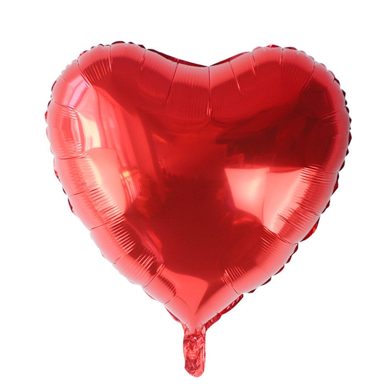 Red Love Valentine Balloons Heart Baloon for Engagement Wedding Decoration I Love You Background Photo Prop Valentines Day Decor - Executive-Skincare