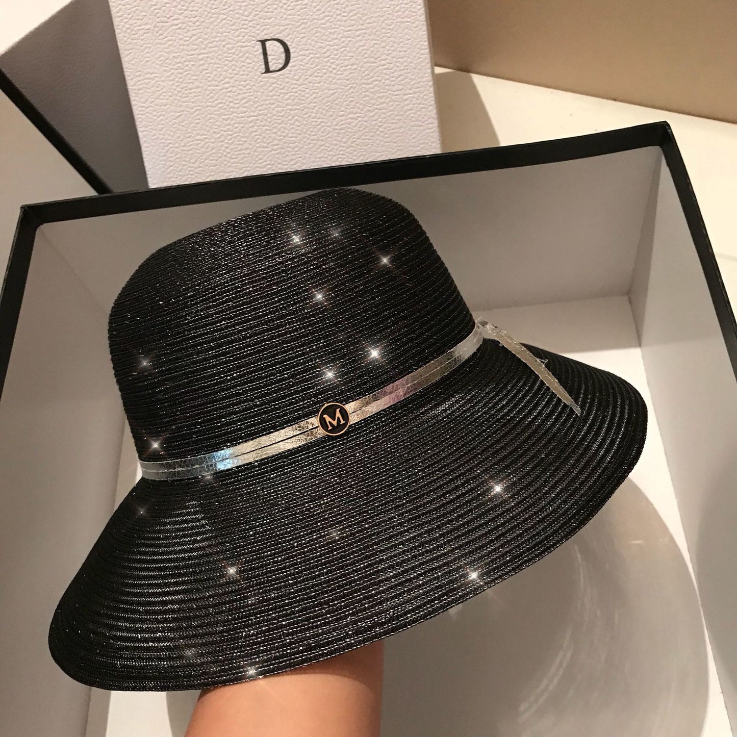 2020 New Women Beach Hat Wide Brim Straw Hat Anti UV UPF50 Floppy Sun Hat Cap Foldable Summer Hat Kentucky Derby Breathe Freely - Executive-Skincare