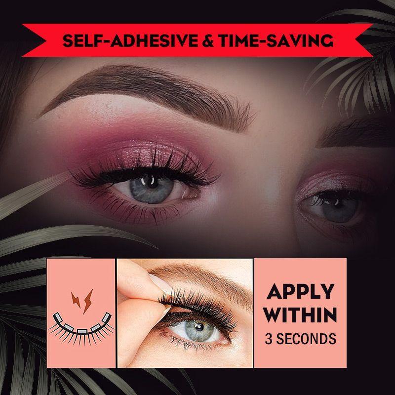 Reusable Self-Adhesive Eyelashes Natural Multiple reversible glue-free self-adhesive pairs of false eyelashes Dropshipping - Executive-Skincare