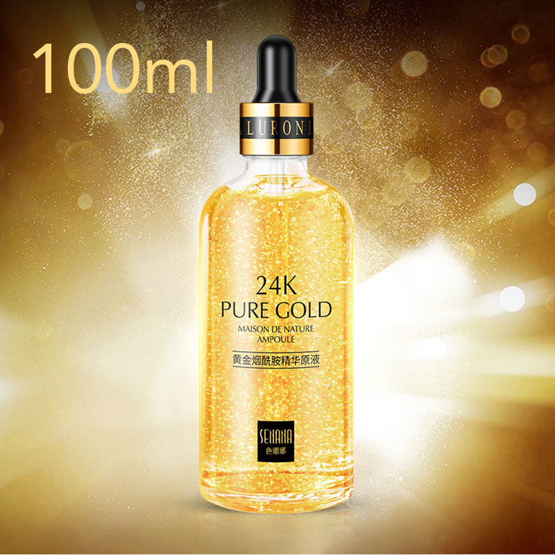 24k Yellow Gold Face Serum Anti Aging Serum Facial Lifting Collagen Essence Skin Care Whitening Acido Hialuronico Moisturizing - Executive-Skincare