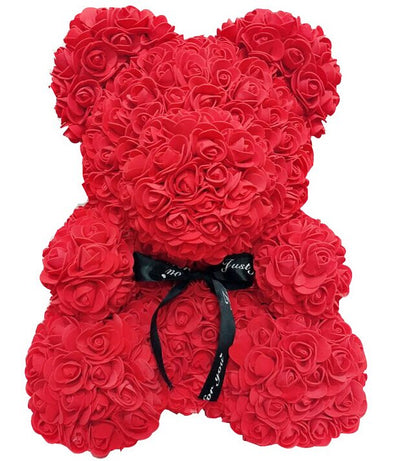 2021 New Style 37cm / 23cm Cute Teddy Bear Rose Flower Artificial Decoration Christmas Gift Female Valentine&#39;s Day Gift DropShip - Executive-Skincare