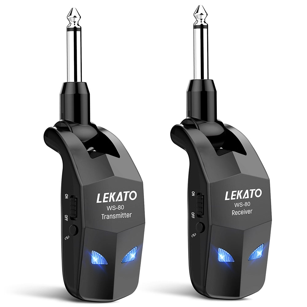 Lekato Wireless Guitar System 2.4Ghz Guitar Transmitter Receiver For Electric Guitar Wireless Transmitter Built-In Rechargeable - Executive-Skincare