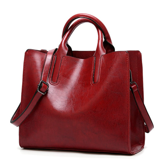 Vintage Genuine Leather Bags Women Messenger Bags High Quality Oil Wax Female Leather Handbags Ladies Shoulder Bag 2019 New C836 - Executive-Skincare