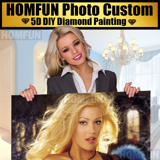 Homfun 5d Diy Diamond Painting! Private Custom! Photo Custom! Make - Executive-Skincare