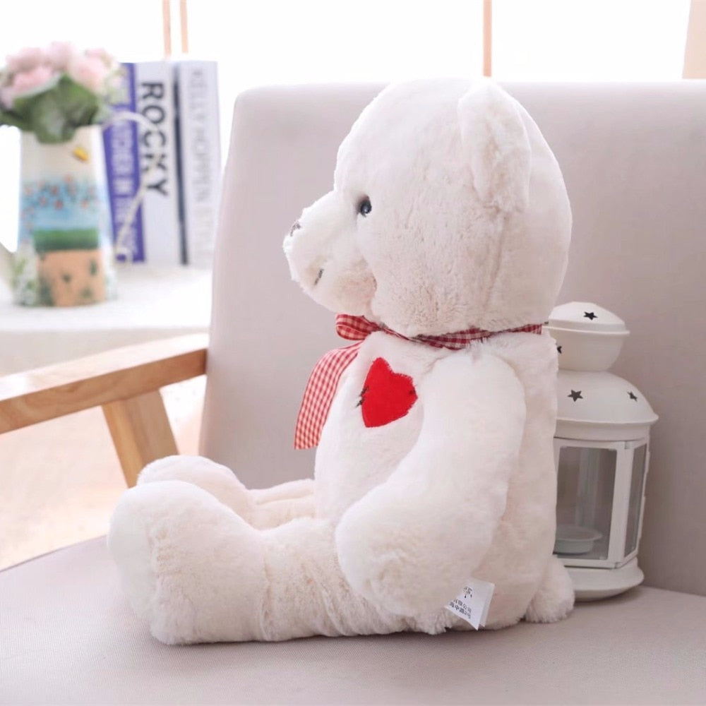 1pc 35/50cm Lovely Teddy Bear Plush Toys Stuffed Cute Bear with Heart Doll Girls Valentine&#39;s Gift Kids Baby Christmas Brinquedos - Executive-Skincare