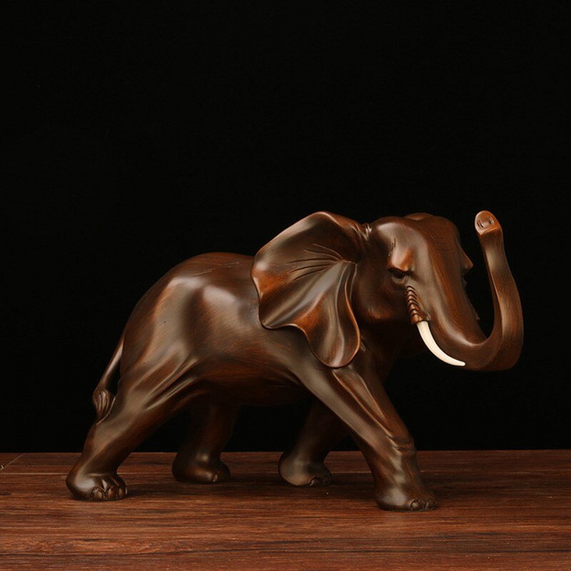 New Resin Elephant Handmade Crafts Decoration Home Living room office Animal Statue High quality Ornaments Gift - Executive-Skincare