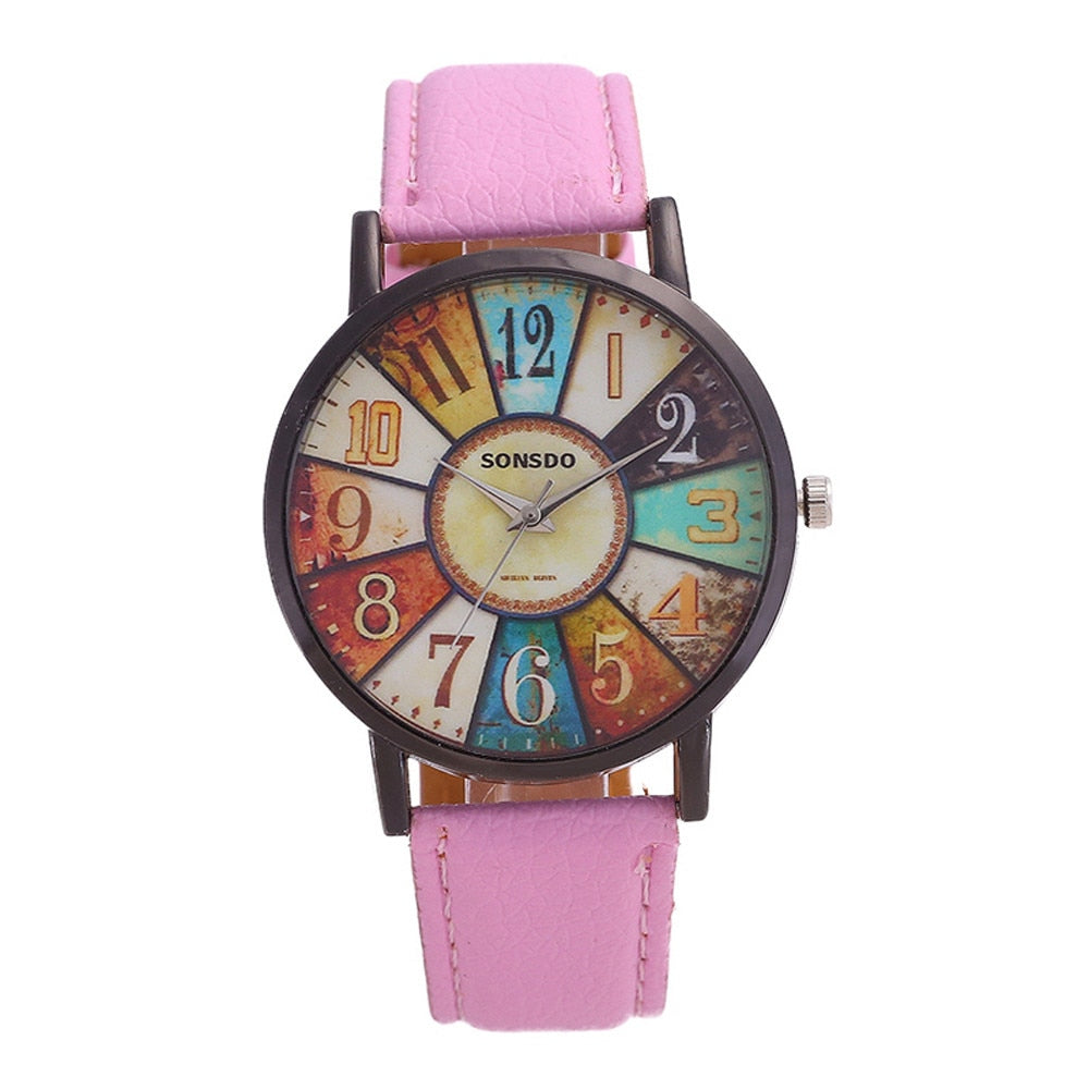 Women&#39;s Wrist Watch 2022 Womens Unisex Luxury Brand Retro Casual Faux Leather Analog Quartz Watch Clock Wristwatches Reloj Mujer - Executive-Skincare