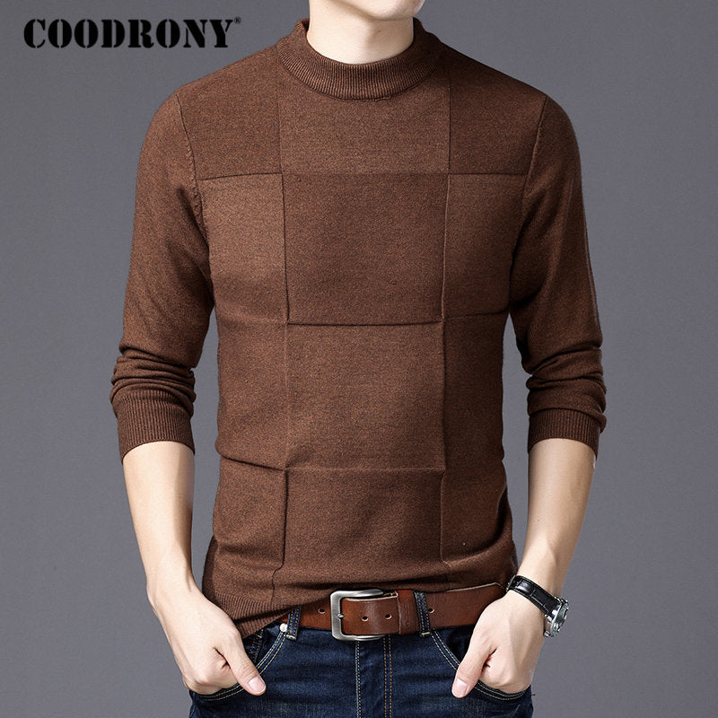 COODRONY Mens Sweaters 2020 Winter Christmas Sweater Men Pullover Men Cashmere Turtleneck Pull Homme Clothes Jersey Hombre H007 - Executive-Skincare