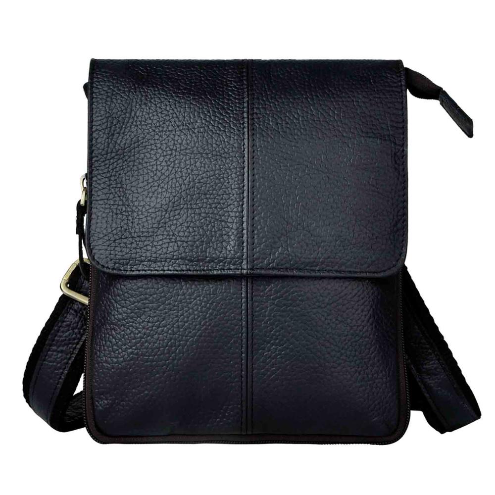 Fashion Quality Leather Multifunction Casual 8&quot; Pad Cross-body Bag Slim Satchel Messenger Bag Bum Pouch Waist Belt Pack 8713-bu - Executive-Skincare