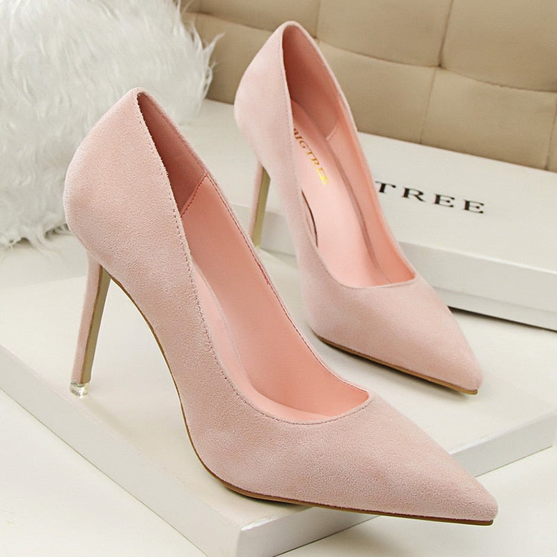 Women Pumps Fashion 9cm High Heels For Women Shoes Casual Pointed Toe Women Heels Chaussures Femme Stiletto Ladies  516-1 - Executive-Skincare