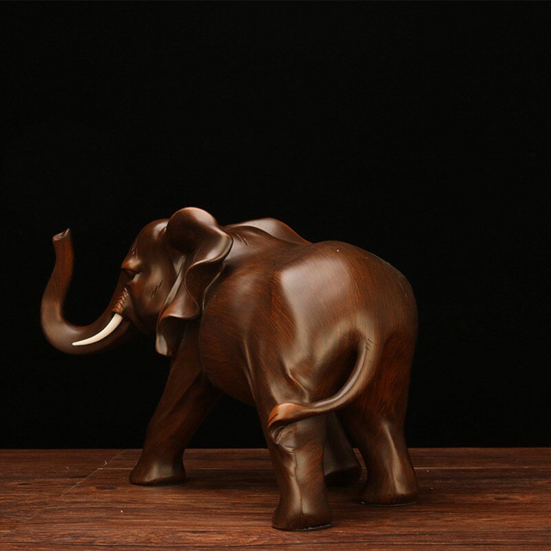 New Resin Elephant Handmade Crafts Decoration Home Living room office Animal Statue High quality Ornaments Gift - Executive-Skincare