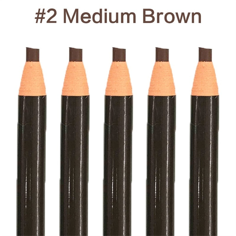 5pcs/Set Eyebrow Pencil Makeup Eyebrow Enhancers Cosmetic Art Waterproof Tint Stereo Types Coloured Beauty Tools Free Shipping - Executive-Skincare