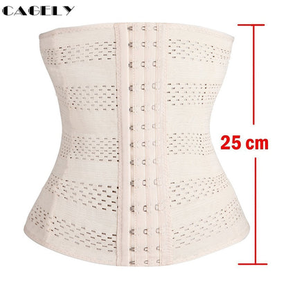 Womens Waist Trainer Cincher Body Shaper Underwear Lingerie Tummy Slim Belt Postpartum Control Underbust Steel Boned Corset - Executive Quality Store