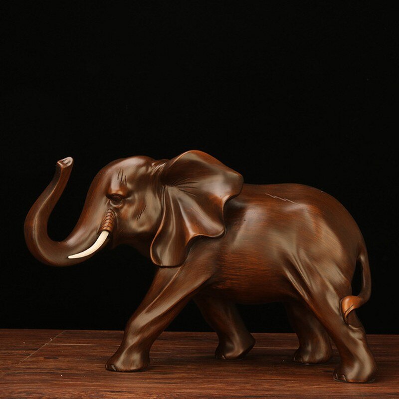 New Resin Elephant Handmade Crafts Decoration Home Living room office Animal Statue High quality Ornaments Gift - Executive-Skincare