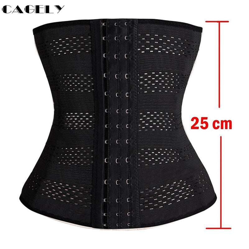 Womens Waist Trainer Cincher Body Shaper Underwear Lingerie Tummy Slim Belt Postpartum Control Underbust Steel Boned Corset - Executive Quality Store