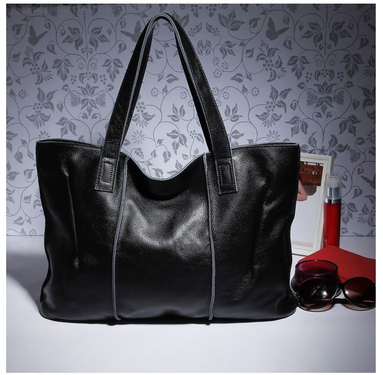 100% Genuine Leather Bag Large Women Leather Handbags Famous Brand Women Tote Bags Big Ladies Shoulder Bag AWM108 - Executive-Skincare