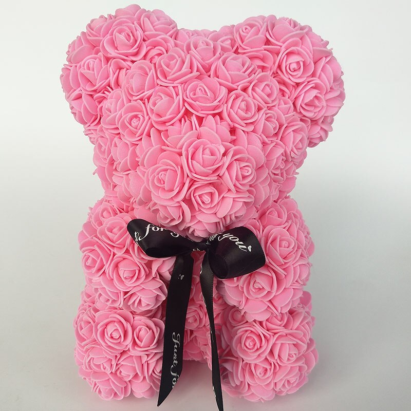 Valentine&#39;s Day present rose teddy bears flower rose bear DIY gift box Christmas  home decor wedding - Executive-Skincare