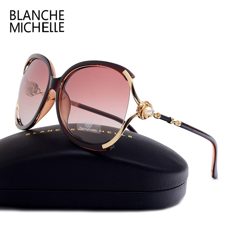 Blanche Michelle 2021 Women Sunglasses Polarized UV400 Brand Designer High Quality Gradient Sun Glasses Female oculos With Box - Executive-Skincare