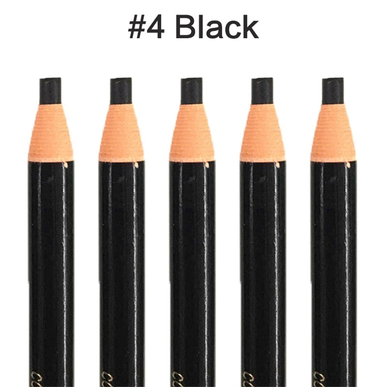 5pcs/Set Eyebrow Pencil Makeup Eyebrow Enhancers Cosmetic Art Waterproof Tint Stereo Types Coloured Beauty Tools Free Shipping - Executive-Skincare