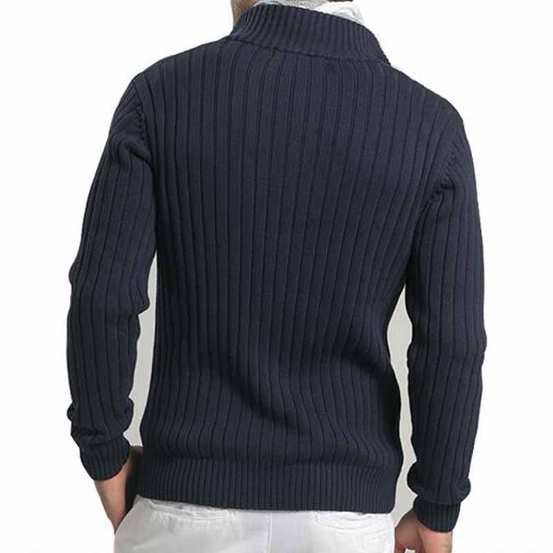 2020 Misniki men casual sweaters stand collar christmas knitwear slim fitted zippers cardigans M-3XL AXP29 - Executive-Skincare