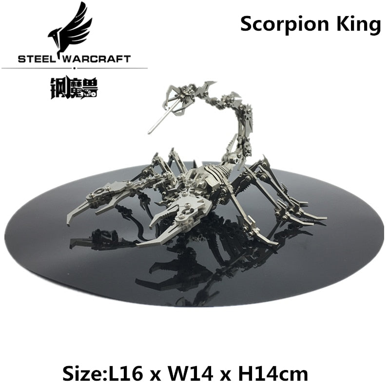 3D Metal Model Chinese Zodiac Dinosaurs western fire dragon  DIY Assembly models Toys Collection Desktop For Adult Children - Executive-Skincare