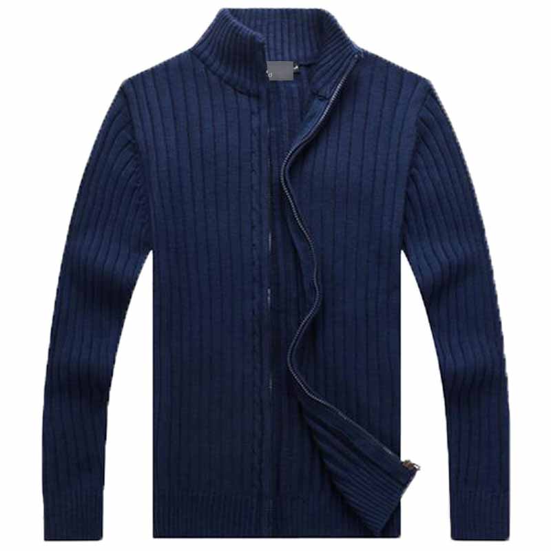 2020 Misniki men casual sweaters stand collar christmas knitwear slim fitted zippers cardigans M-3XL AXP29 - Executive-Skincare