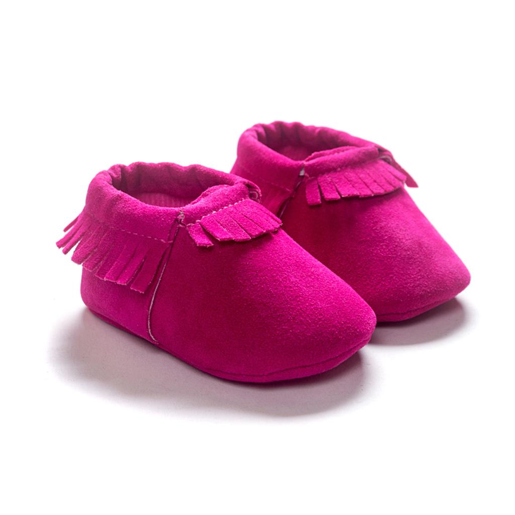 Baywell PU Suede Leather Newborn Baby Moccasins Shoes Soft Soled Non-slip Crib First Walker - Executive-Skincare