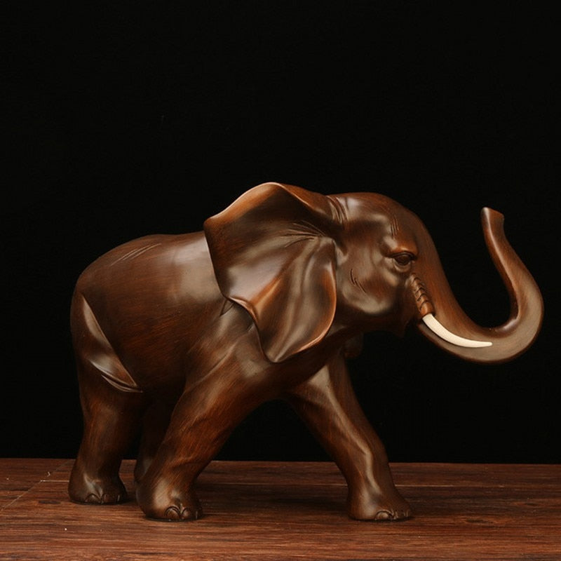 New Resin Elephant Handmade Crafts Decoration Home Living room office Animal Statue High quality Ornaments Gift - Executive-Skincare